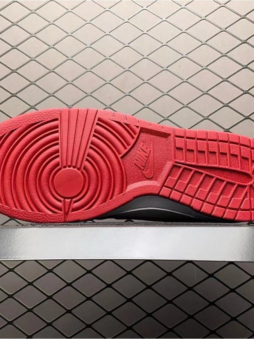 Nike Men’s Low-Top Sneaker — White/Red with Yellow Tongue Logo - Picture 4 of 4